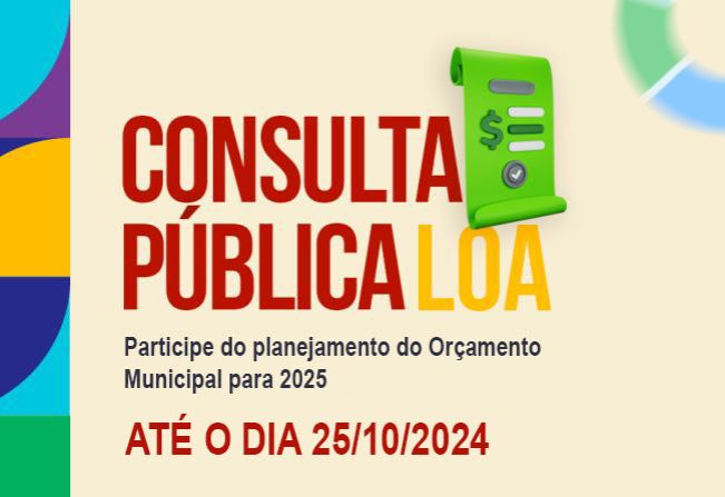 Câmara Municipal abre consulta pública para elaboração do Orçamento Municipal para 2025